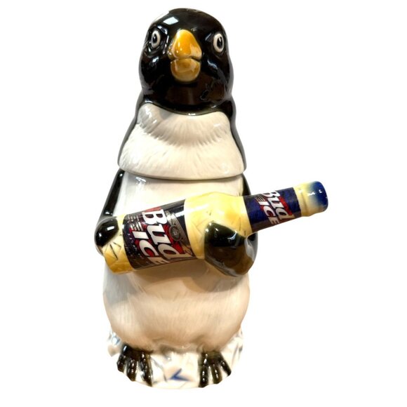 Anheuser-Busch BUD ICE PENGUIN STEIN Ceramic Hand Numbered CS315 - NEW IN BOX - Picture 2 of 9